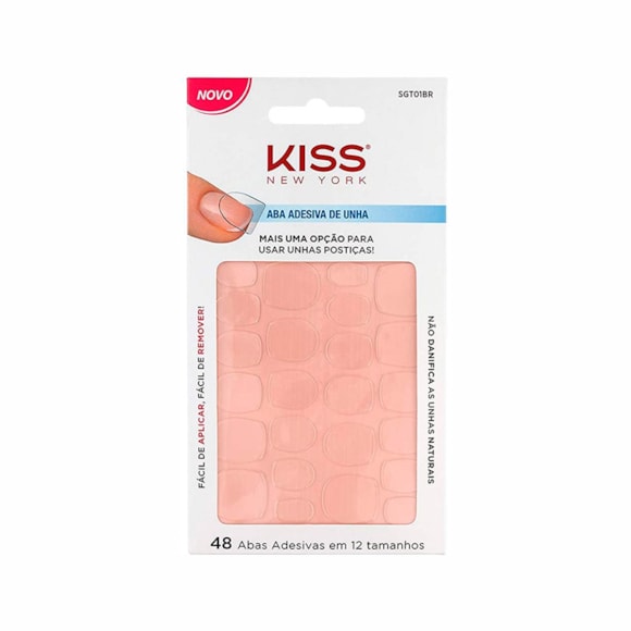 Aba Autoadesiva Para Unhas Artísticas Adesivos Rosa Kiss