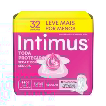 Absorvente Externo Anatômico Moderado Com Abas Tripla Proteção Camomila Aloe Vera Intimus