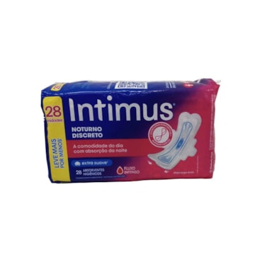 Absorvente Externo Dia E Noite Ultrafino Intenso Com Abas Versão Suave Intimus