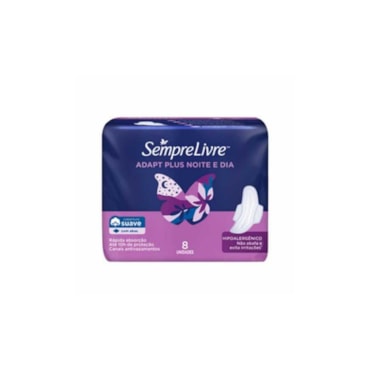 Absorvente Externo Proteção Noturna Toque Suave Anatômico Com Abas Sempre Livre