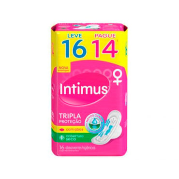 Absorvente Intimus com Abas Tripla Proteção Seca Lv16 Pg14