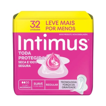 Absorvente Intimus com Abas Tripla Proteção Suave com 32un