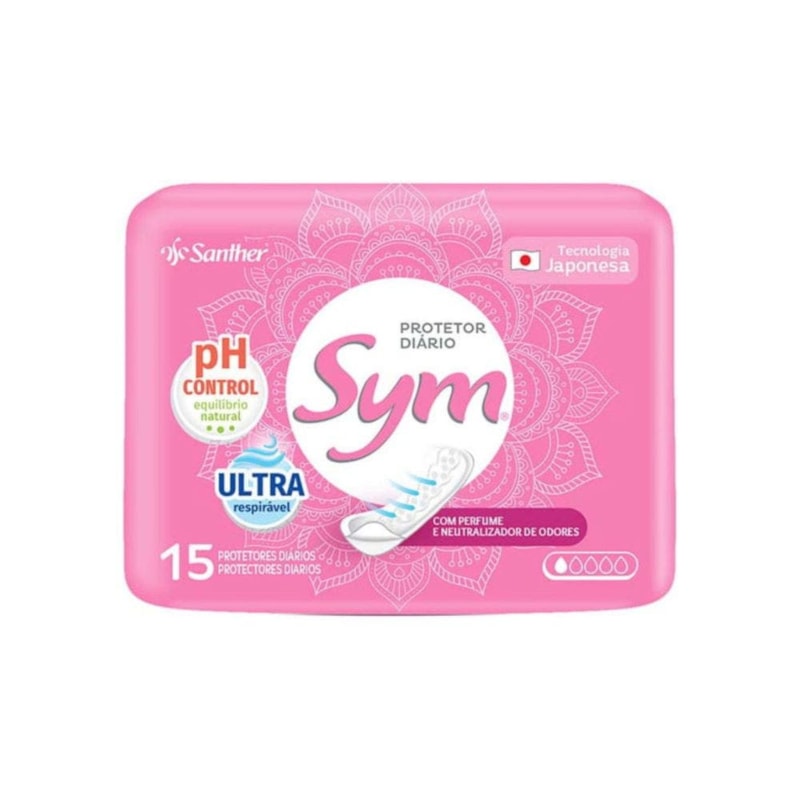 Absorvente Protetor Diário Leve Perfumado Anatômico sem Aba 15 Unidade
