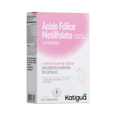 Ácido Fólico Katiguá Metilfolato + Vitaminas 30 Cápsulas