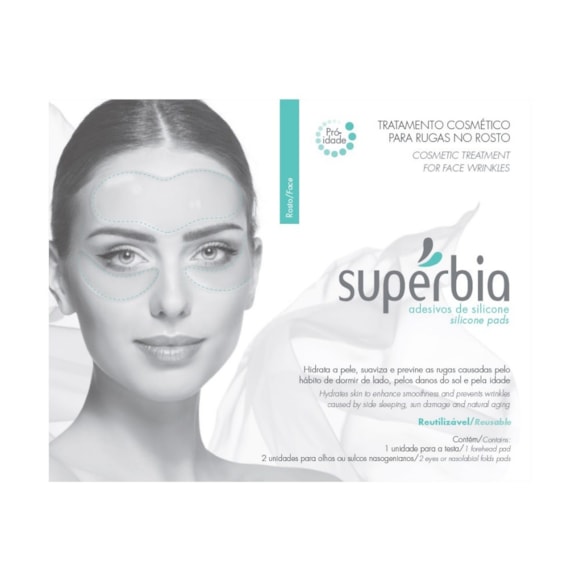 Adesivos Antirrugas Silicone Grau Médico Redução De Rugas Rosto Supérbia