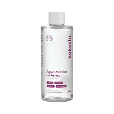 Água Micelar Kokeshi de Arroz Limpeza e Hidratação 215ml
