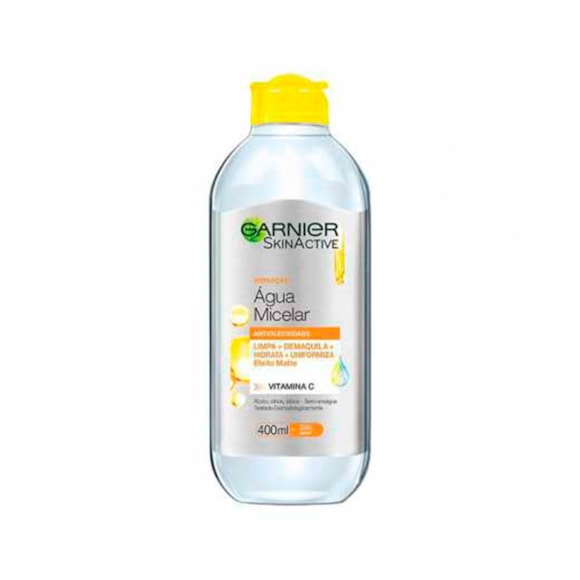 Água Micelar Limpeza Facial Vitamina C Antioleosidade SkinActive Garnier