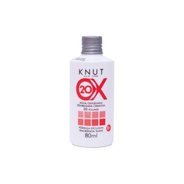 Água Oxigenada Estabilizada Cremosa 20vol 6% Knut 80ml