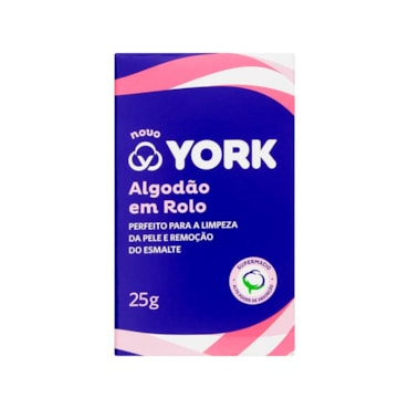 Algodão Hidrófilo Macio Branco Caixa 25G York
