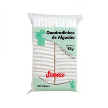 Algodão Quadradinho Macio Absorvente Branco Sussex