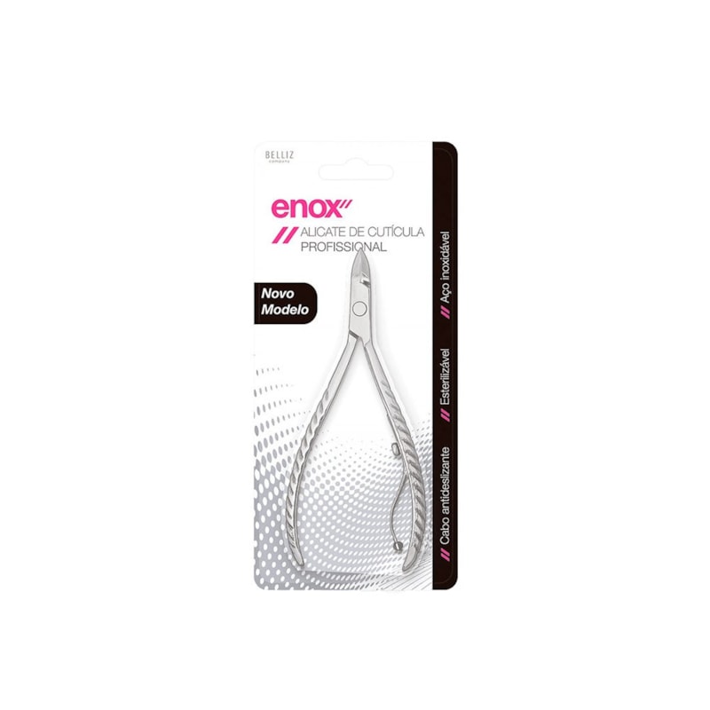 Alicate de Cutícula Profissional Aço Inox Esterilizável Enox