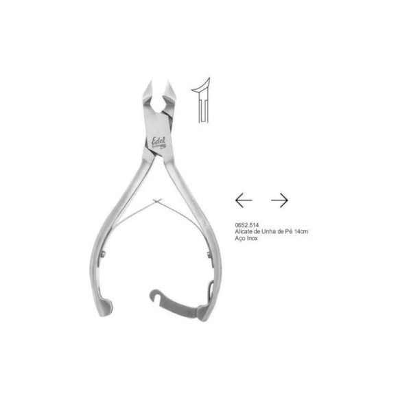 Alicate De Unha Esterilizável Aço Inox Profissional Solingen