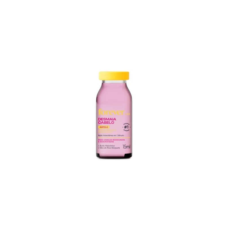 Ampola Forever Liss Hidrat Desmaia Cabelo 15ml