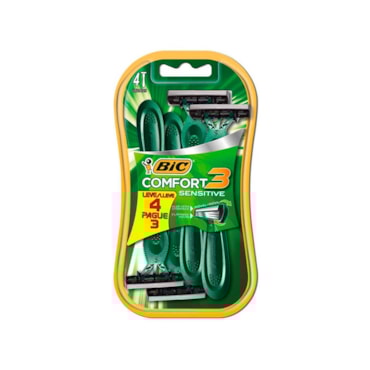 Aparelho Barbear Bic Comfort 3 Leve 4 pague 3