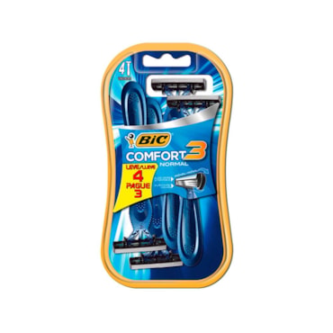 Aparelho Barbear Bic Comfort 3 Pele Normal Lv4 Pg3