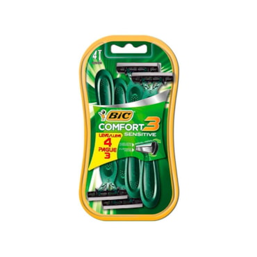 Aparelho Barbear Bic Comfort 3 Pele Sensivel Lv4 Pg3