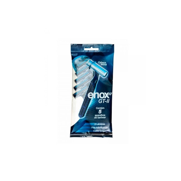 Aparelho de Barbear Enox Gt2 com 5un
