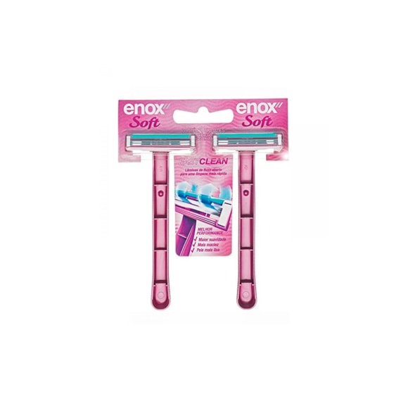 Aparelho Depilador Soft Feminino Remoção Suave Pernas Peles Sensíveis 2 Unidades Enox