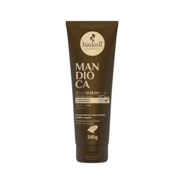Ativador Cachos Mandioca Creme Pentear Hidratação Haskell