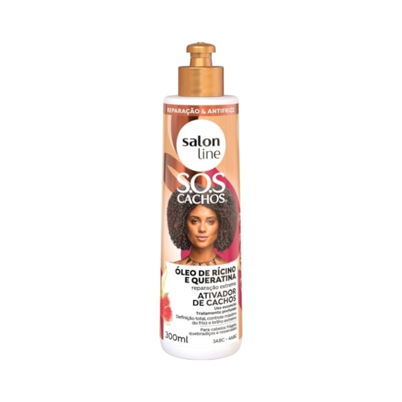 Ativador De Cachos Salon Line SOS Rícino e Queratina 300ml
