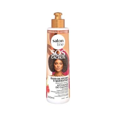 Ativador De Cachos Salon Line SOS Rícino e Queratina 300ml