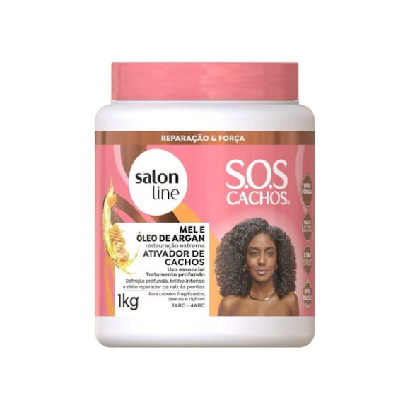 Ativador SOS Mel Argan Leave-In Definição Salon Line