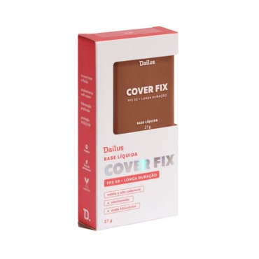 Base Facial Dailus Cover Fix D10 Escuro