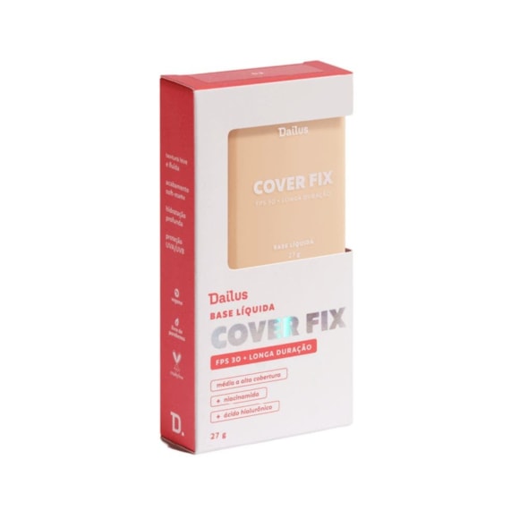 Base Facial Dailus Cover Fix D2 Claro