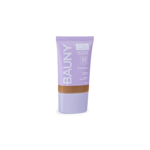 Base Facial Líquida Efeito Matte Bauny Cosméticos FPS 25 Cor 090 27gr