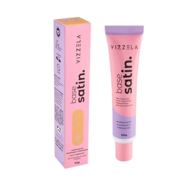 Base Facial Líquida Vizzela Satin Cor 07 30gr