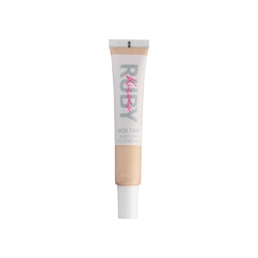 Base Facial Skin Tint Fluida Ruby Kiss Efeito Natural Cor 105 30ml