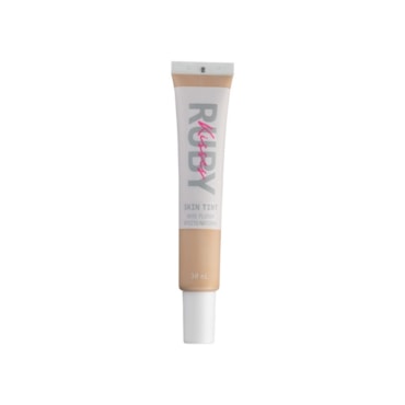 Base Facial Skin Tint Fluida Ruby Kiss Efeito Natural Cor 122 30ml