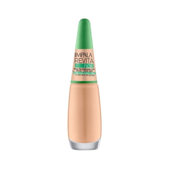 Base Impala Revita Nail Revitalizante com Fibras Coral Light 7,5ml