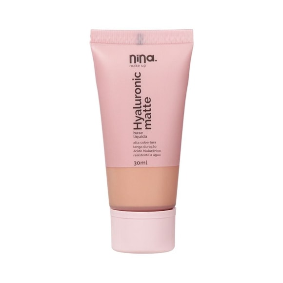 Base Líquida Nina Makeup Hyaluronic Matte Cor 2.5