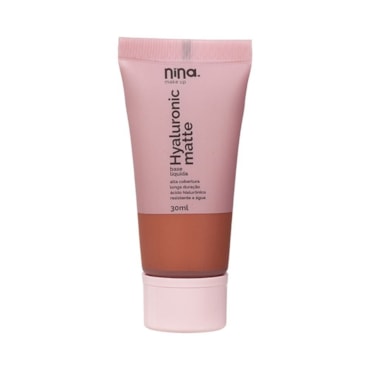 Base Líquida Nina Makeup Hyaluronic Matte Cor 6