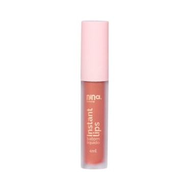 Batom Líquida Nina Makeup Matte Instant Lips Essência