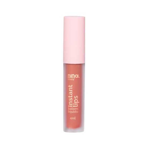 Batom Líquida Nina Makeup Matte Instant Lips Essência