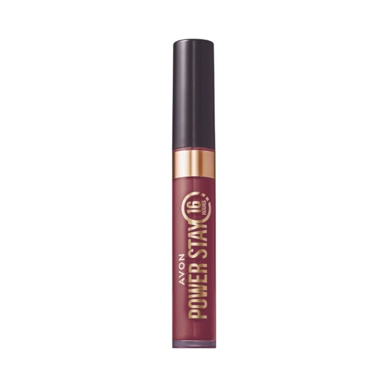 Batom Líquido Avon Power Stay Nude Malva 6ml