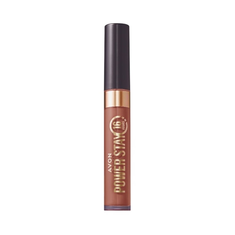 Batom Líquido Avon Power Stay Nude Queim 6ml