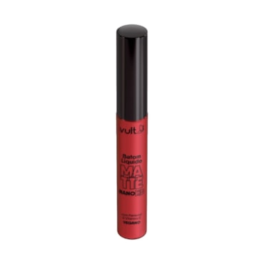 Batom Líquido Matte Vult Nano HD Vermelho Rubi 5ml