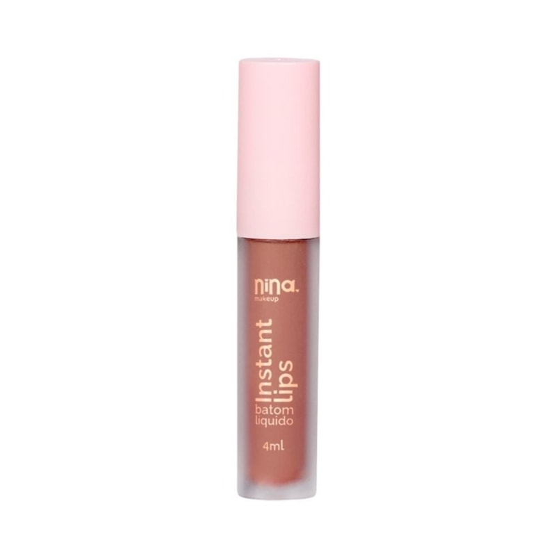 Batom Líquido Nina Makeup Matte Instant Lips Principio