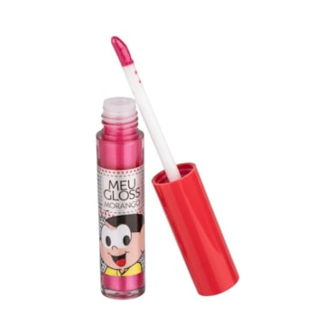 Batom Meu Lip Gloss Blister Turma da Mônica Morango