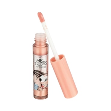 Batom Meu Lip Gloss Blister Turma da Mônica Pêssego
