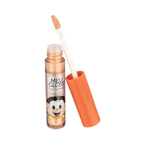 Batom Meu Lip Gloss Blister Turma da Mônica Tangerina
