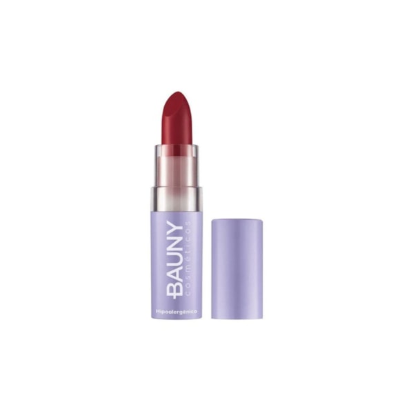 Batom Tradicional Bauny Cosméticos Bala Matte Cor 210 3,5gr