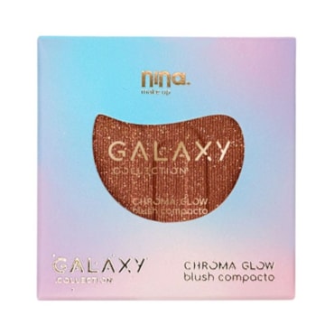 Blush Compacto Nina Makeup Galaxy Chroma Glow