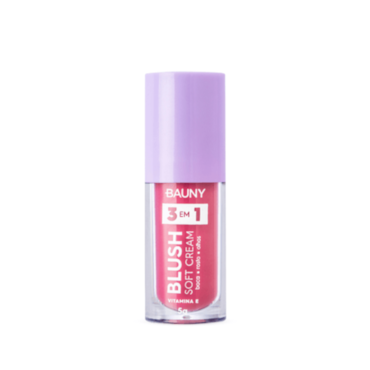 Blush Líquido Bauny Soft Cream 3 em 1 5g