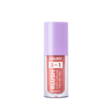Blush Líquido Bauny Soft Cream Sunny 3 em 1 5g
