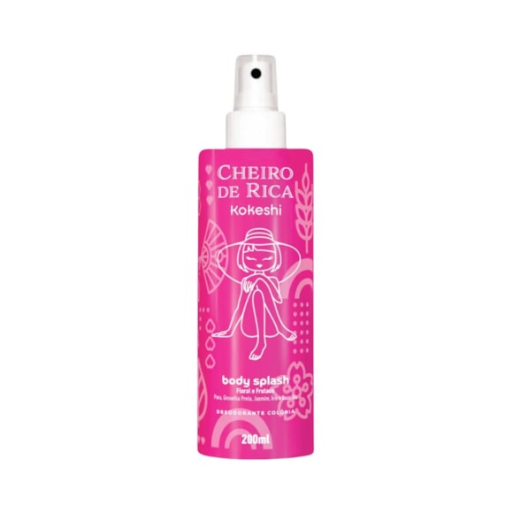 Body Splash Corporal Kokeshi Cheiro de Rica Nº 1 Floral Frutado 200ml