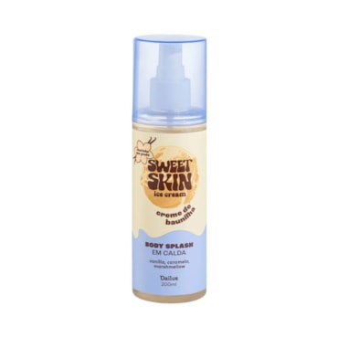 Body Splash Dailus Sweet Skin em Calda Creme de Baunilha 200ml